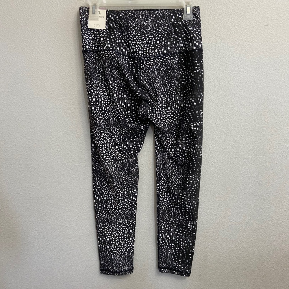 Calia Womens Medium Black Dotted 7/8 Leggings NEW Core Essential High Rise Yoga - Picture 9 of 10
